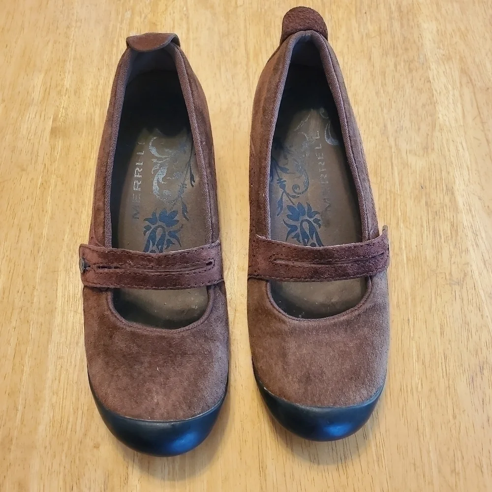 Merrell Women's Plaza Bandeau Cherry Oak Slip On Shoes sz 8